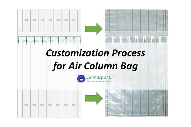 customization process of air column bag